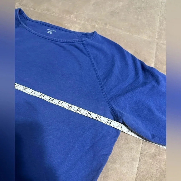 Lands' End Pullover Sweatshirt Women’s Size 1X 16/18 Crewneck Purple Blue - Picture 4 of 5